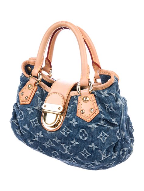 louis vuitton denim pleaty bag.